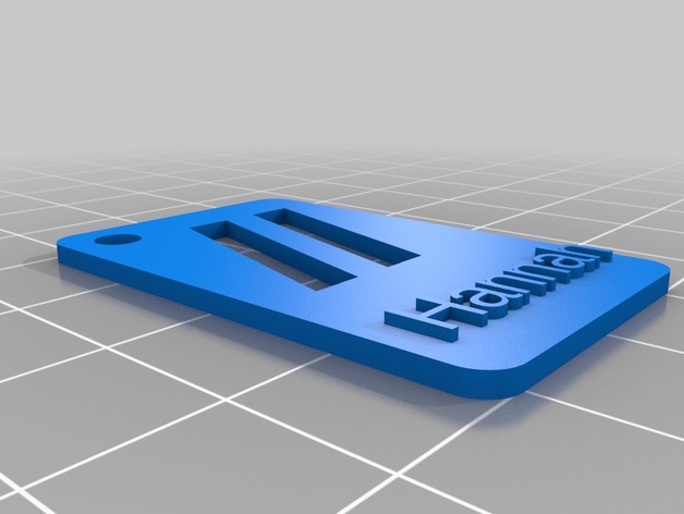 Customizable Flatiron Logo Keychain