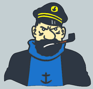 Badge Capitaine Haddock