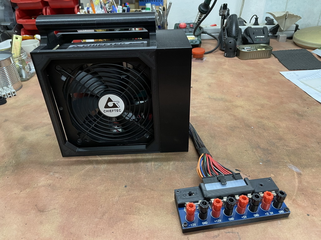 ATX Bench Power Supply case - small printer, no support