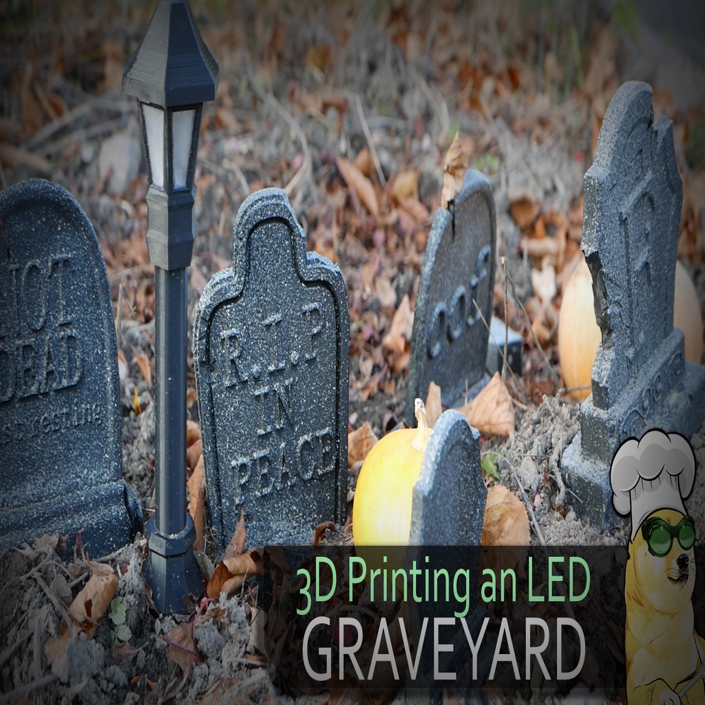 Graveyard Lights with automatic LED Lights
