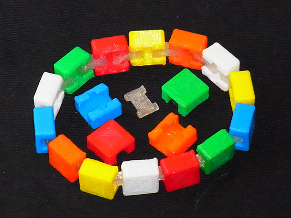 Customizable Bracelet - Choose your own colours, print then link together and wear!.