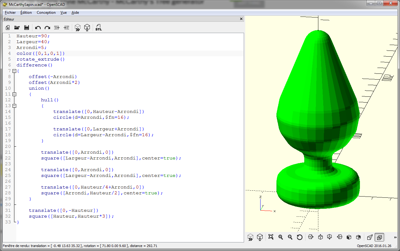 Générateur de sapins style McCarthy - McCarthy's Tree generator