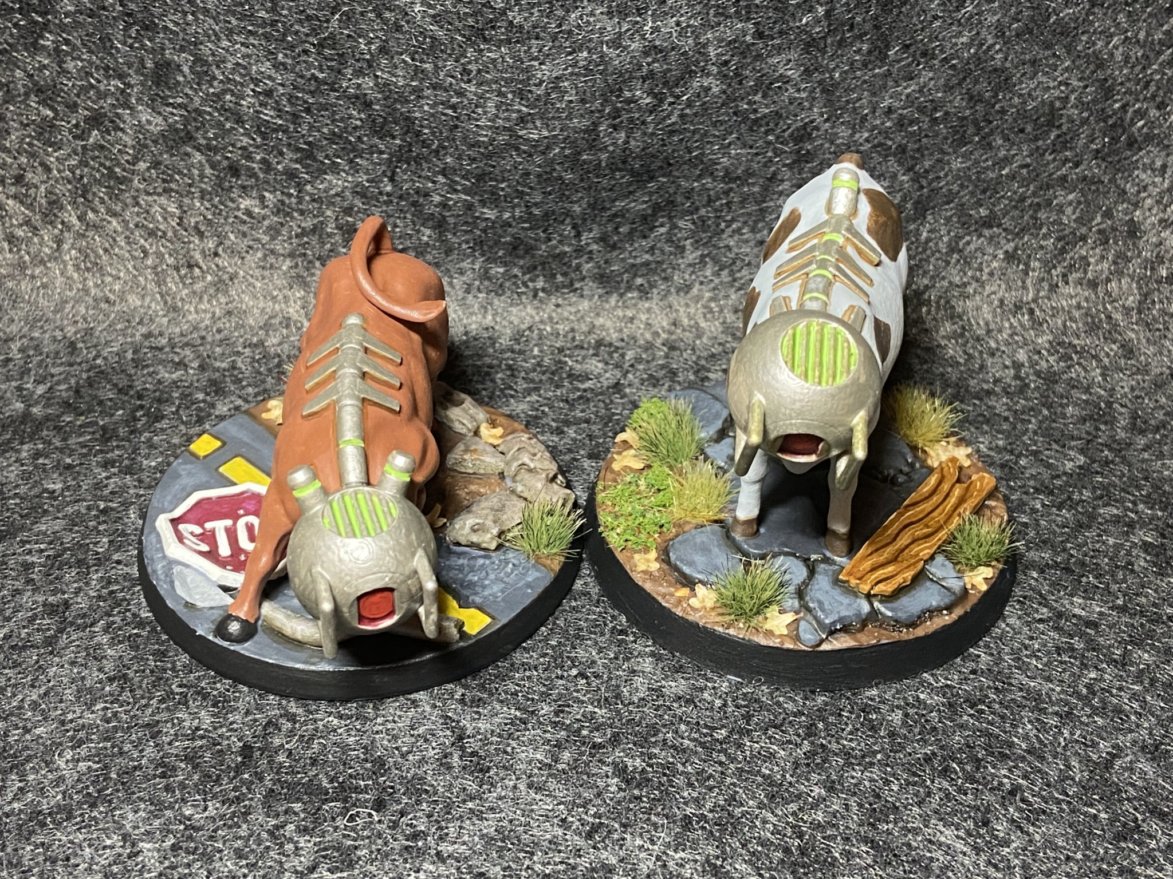 Feral Martian Hunting Cattle