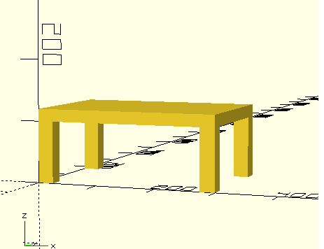 Fully parametric table / desk riser.