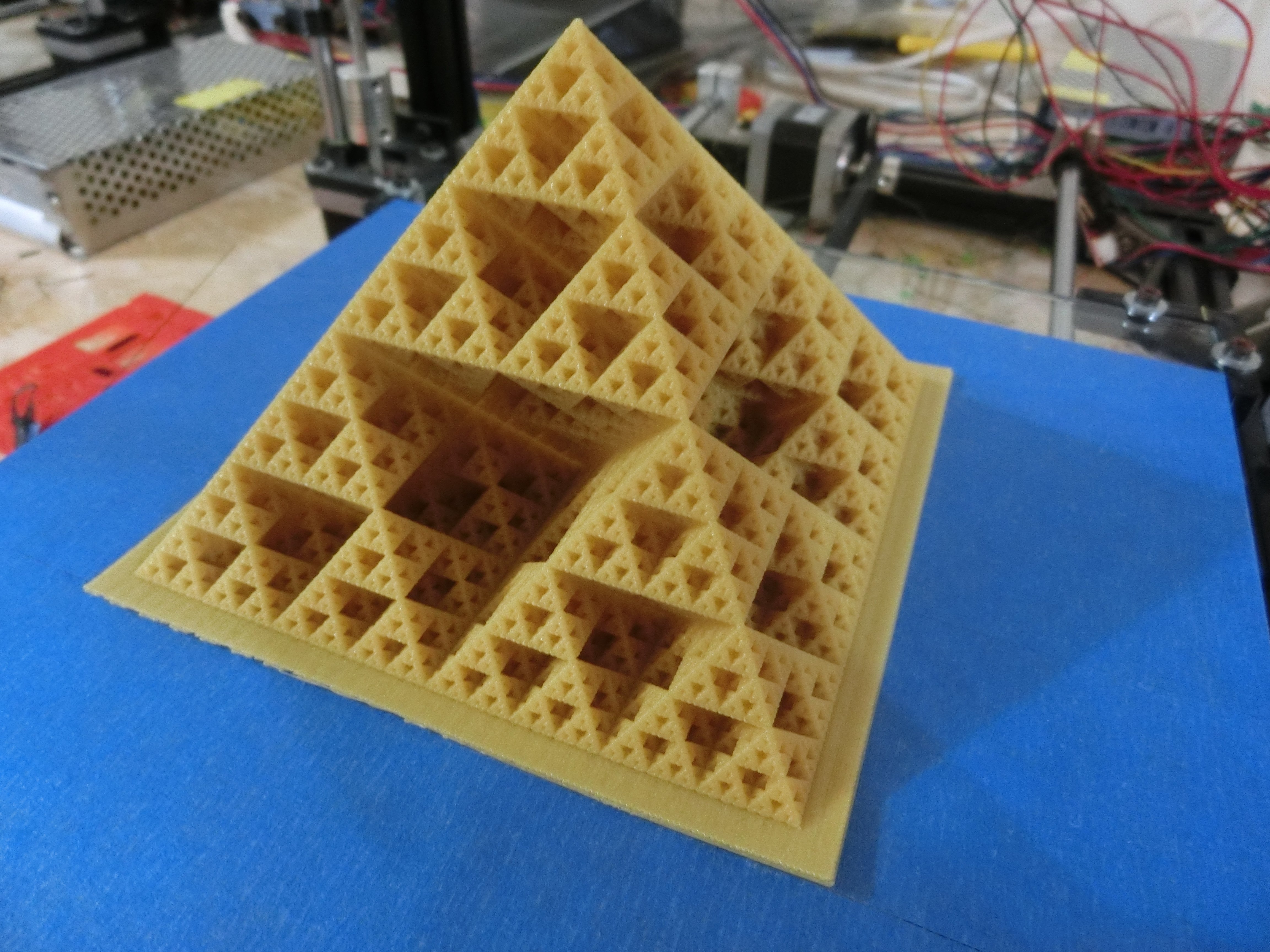 Fractal Pyramid with Continuous Cross-section