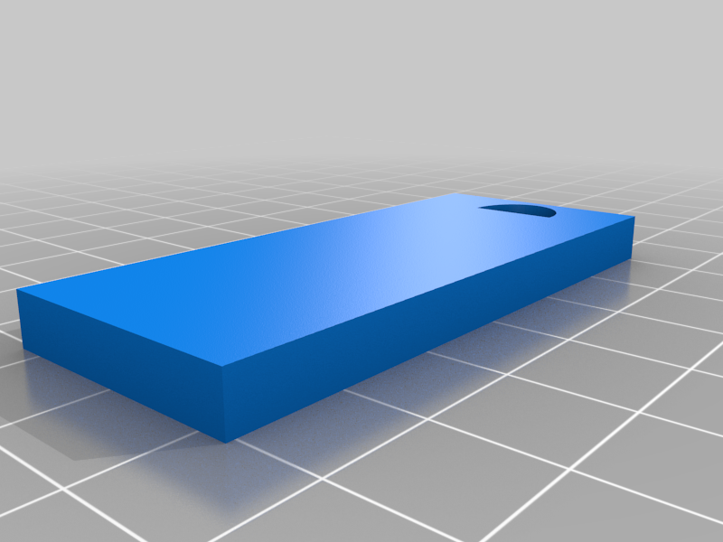 Plain Keychain Base Rectangle
