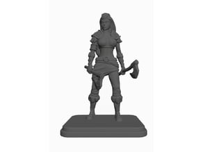 Female Barbarian - redesigned for HeroQuest (resized, and plate)
