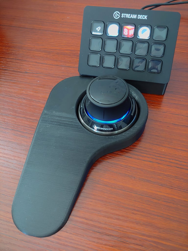 Spacemouse Handrest with Stream Deck Mount