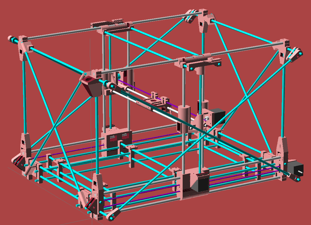HardyGraph - Dynamical generated and fully printed 3D-Printer