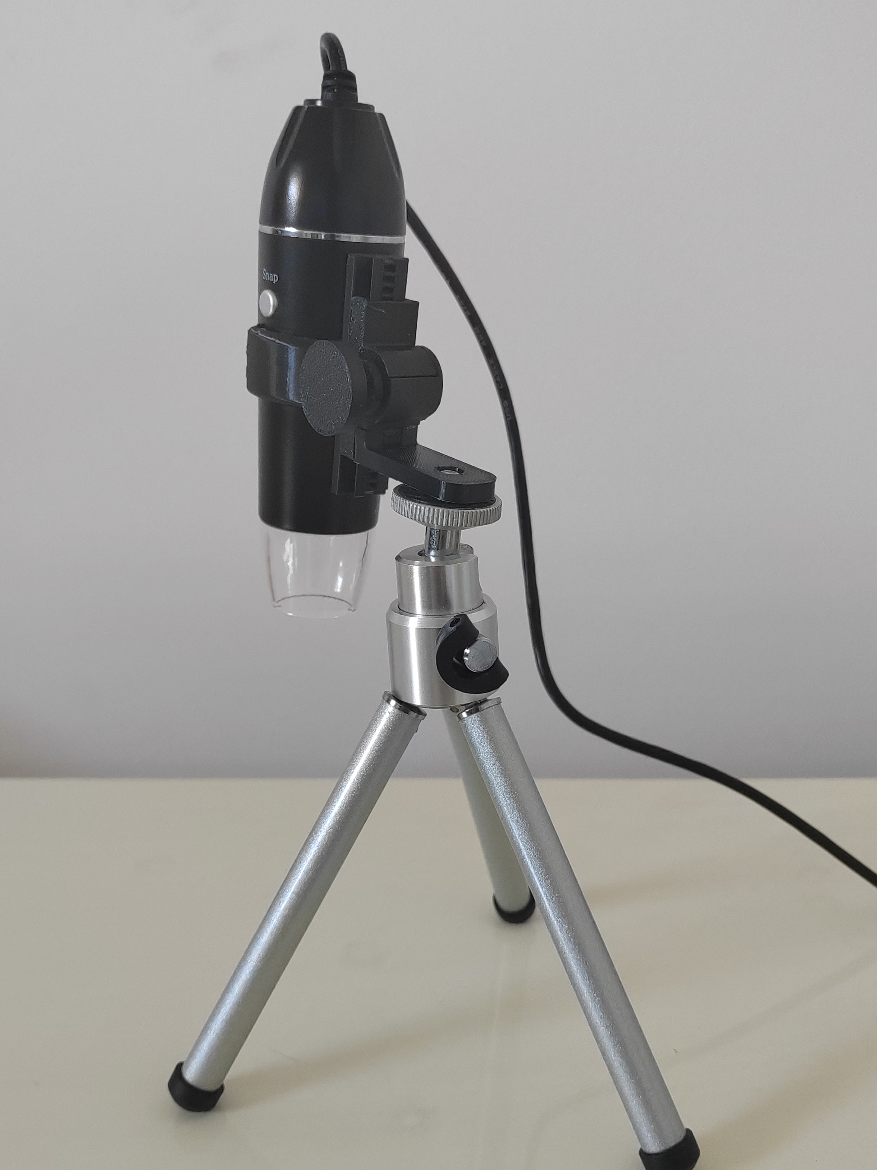 USB Microscope Mount With Focus Knob