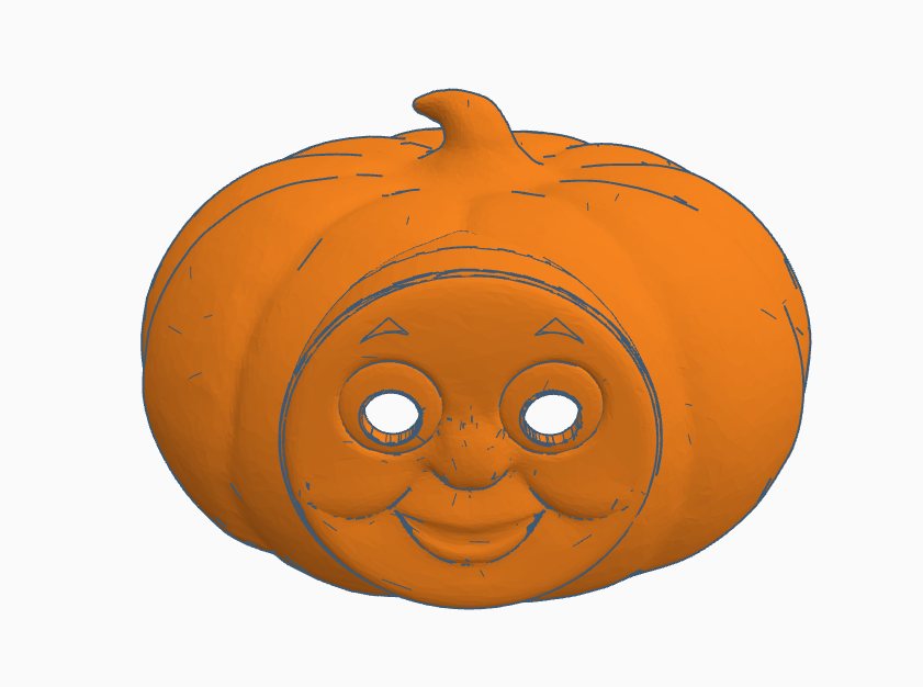 Thomas the Train Pumpkin 
