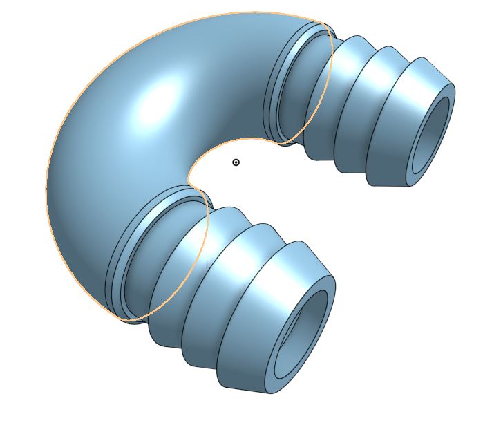 Pipe u bend - 25mm / 1in internal diameter