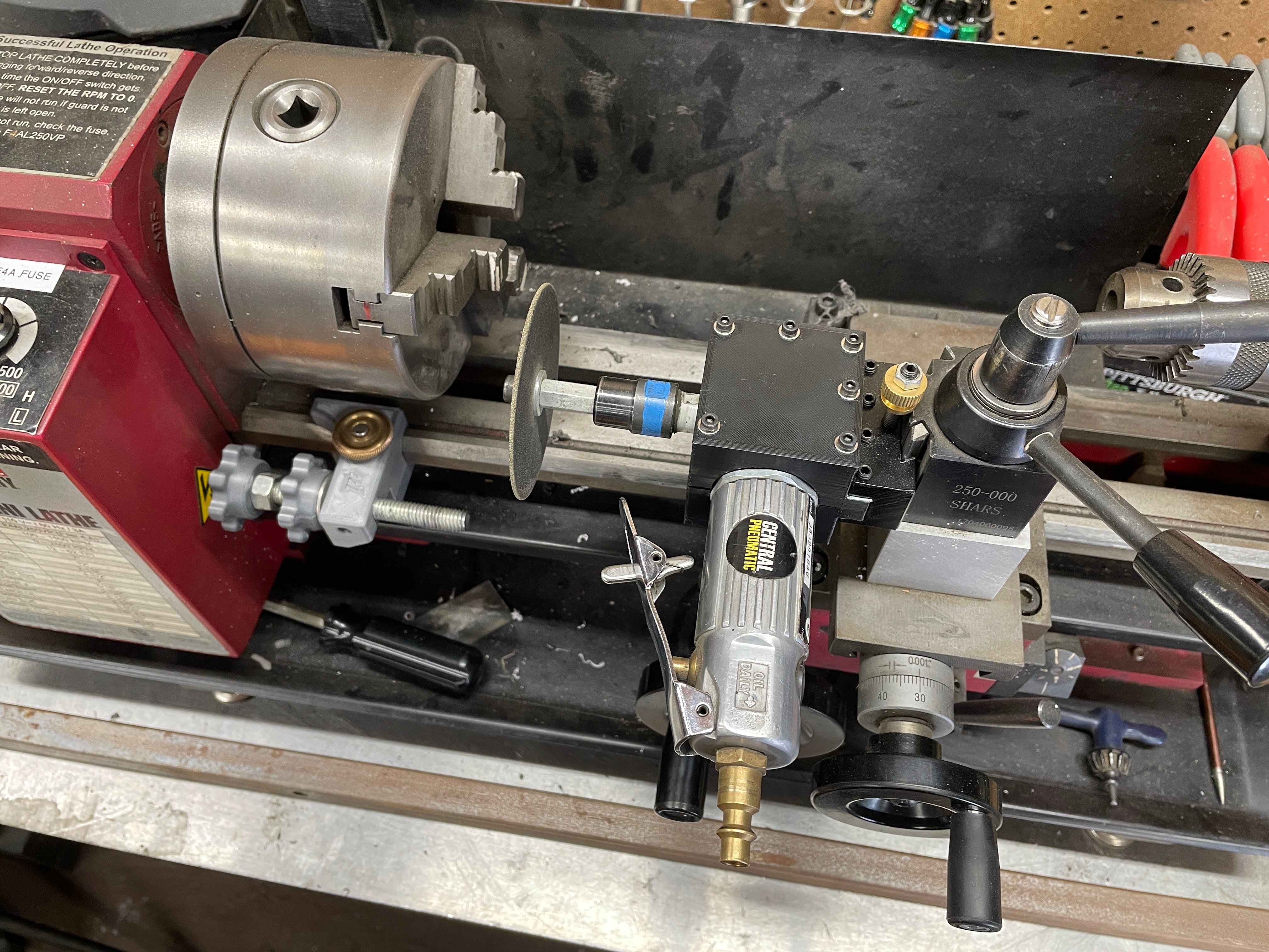 QCTP Die Grinder Cutoff Tool for Harbor Freight Mini Lathe