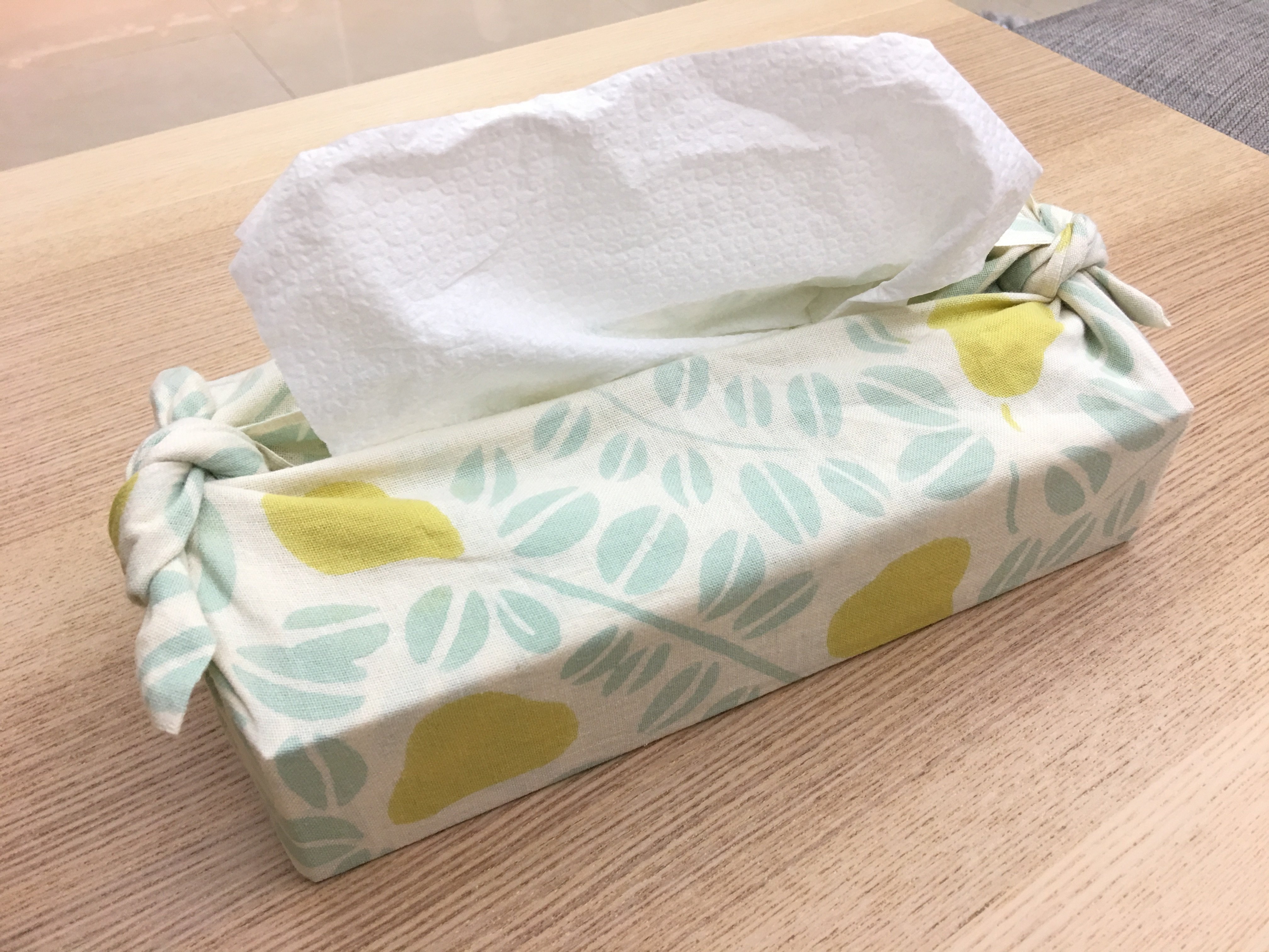 Japanese tissue box for Furoshiki and Tenugui wrapping