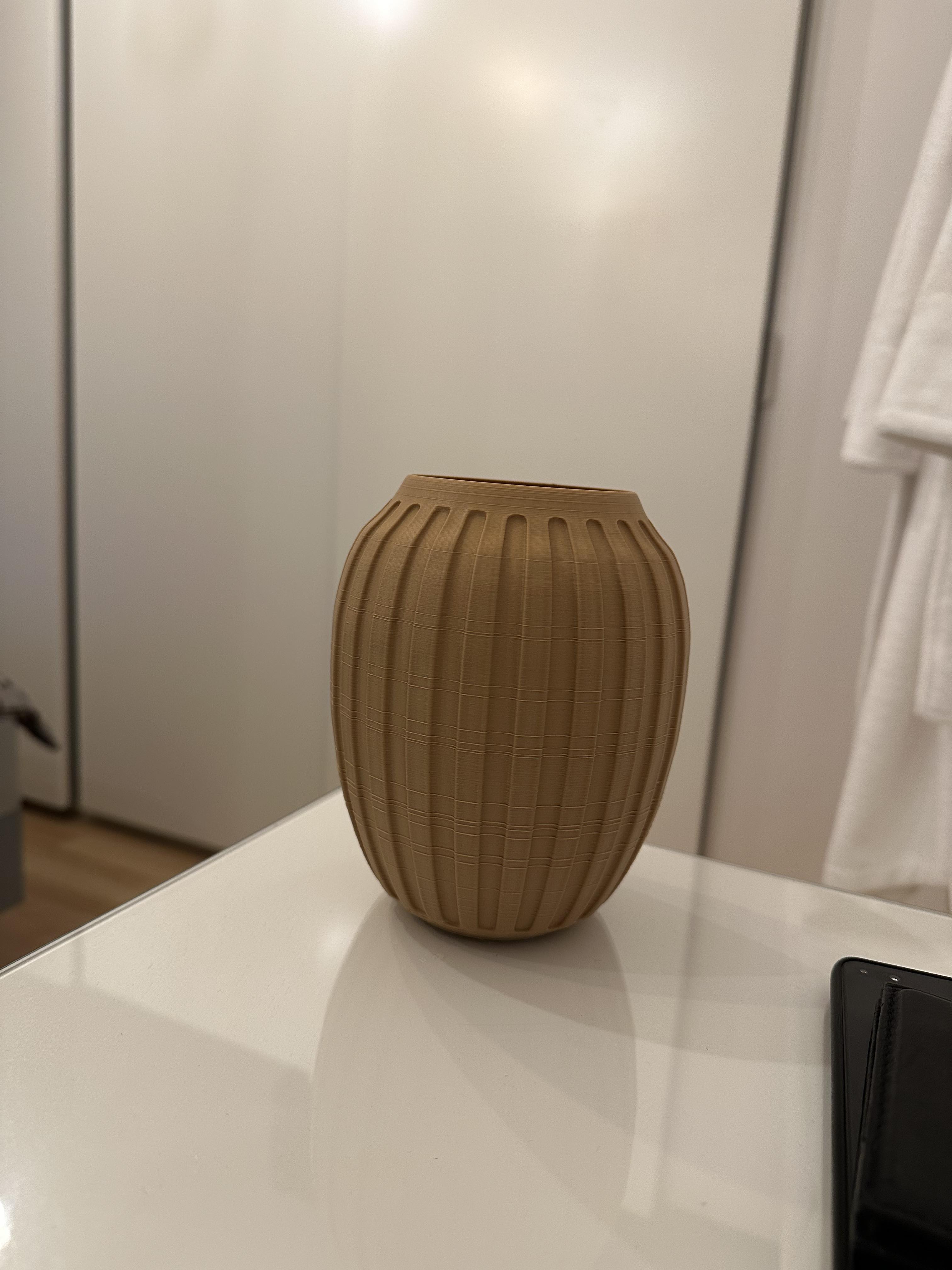 ribbed kahler look a like vase