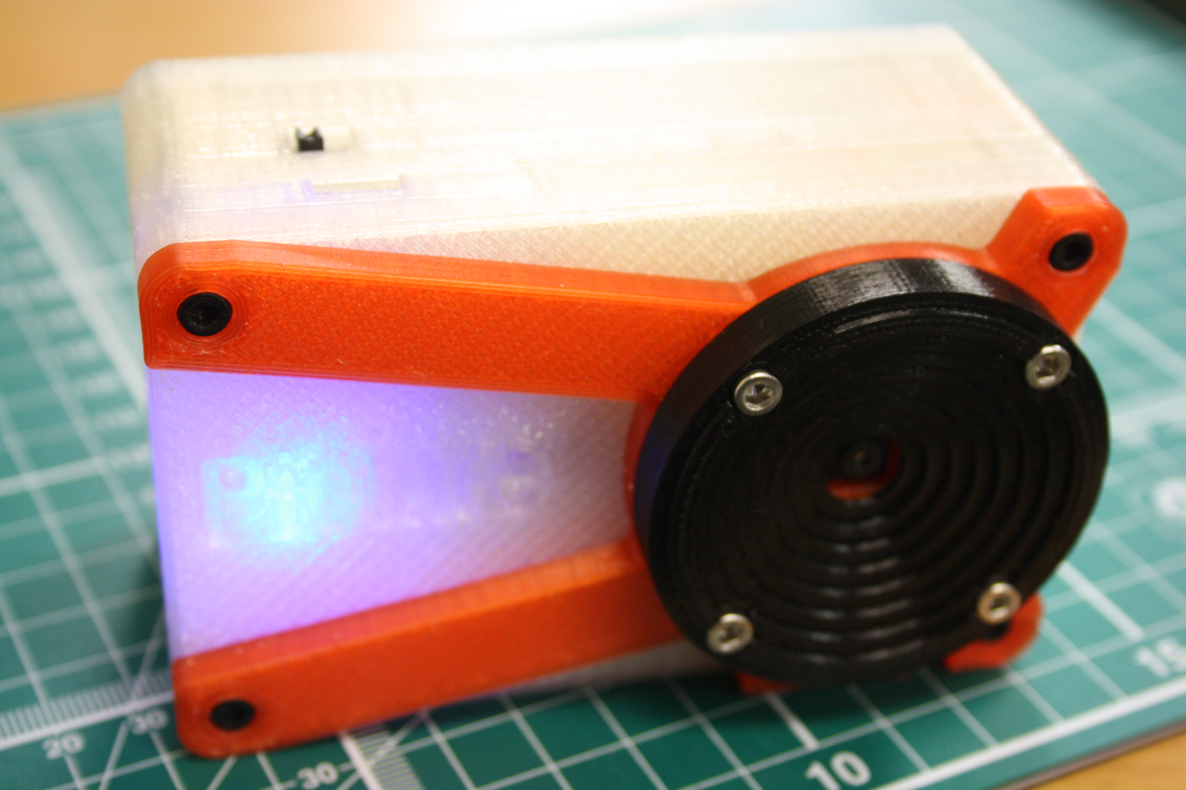 Picture - The 3D Printed Raspberry Pi Camera.