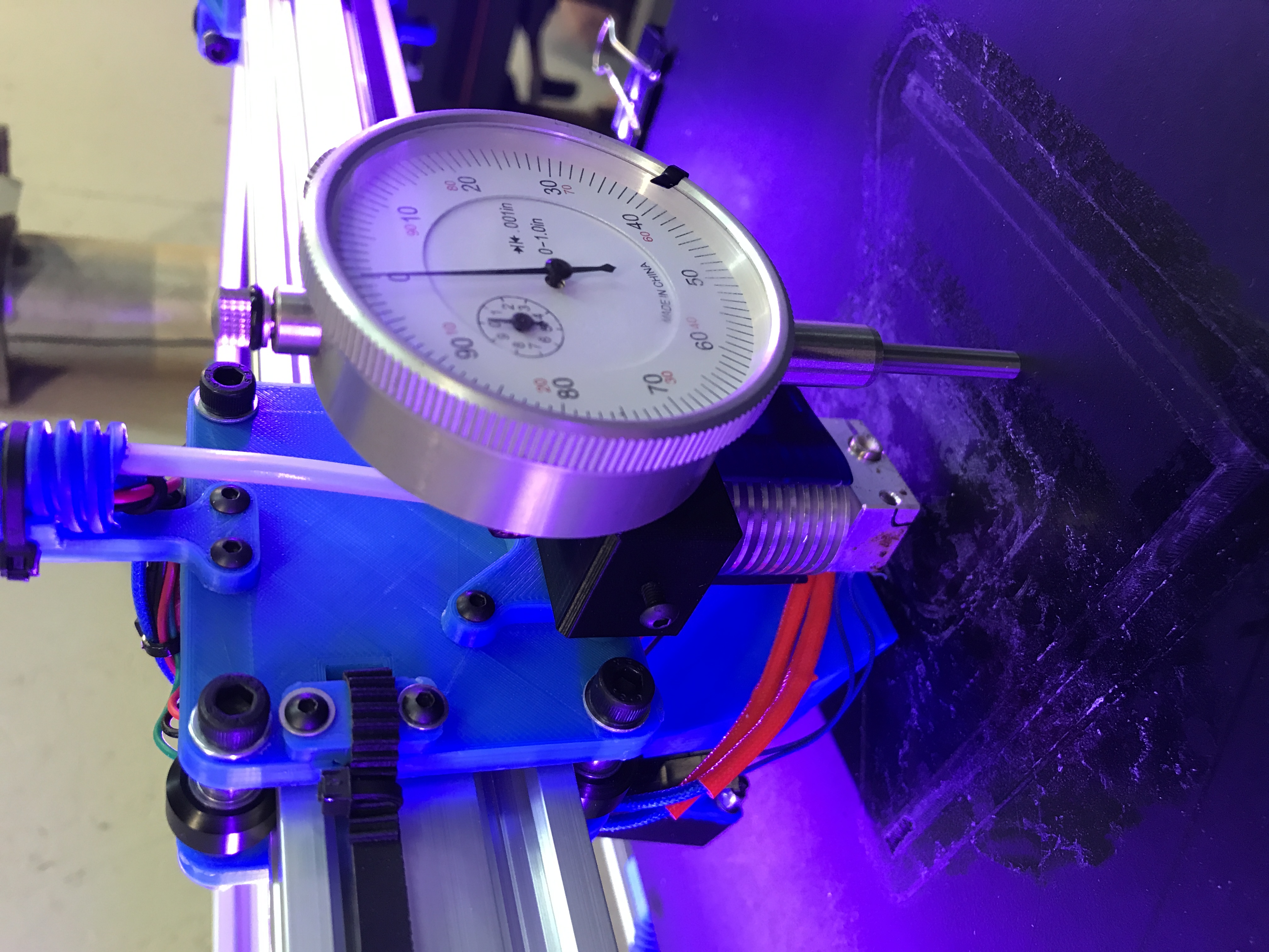 Indicator Mount for E3D hotend on D-Bot Printers.