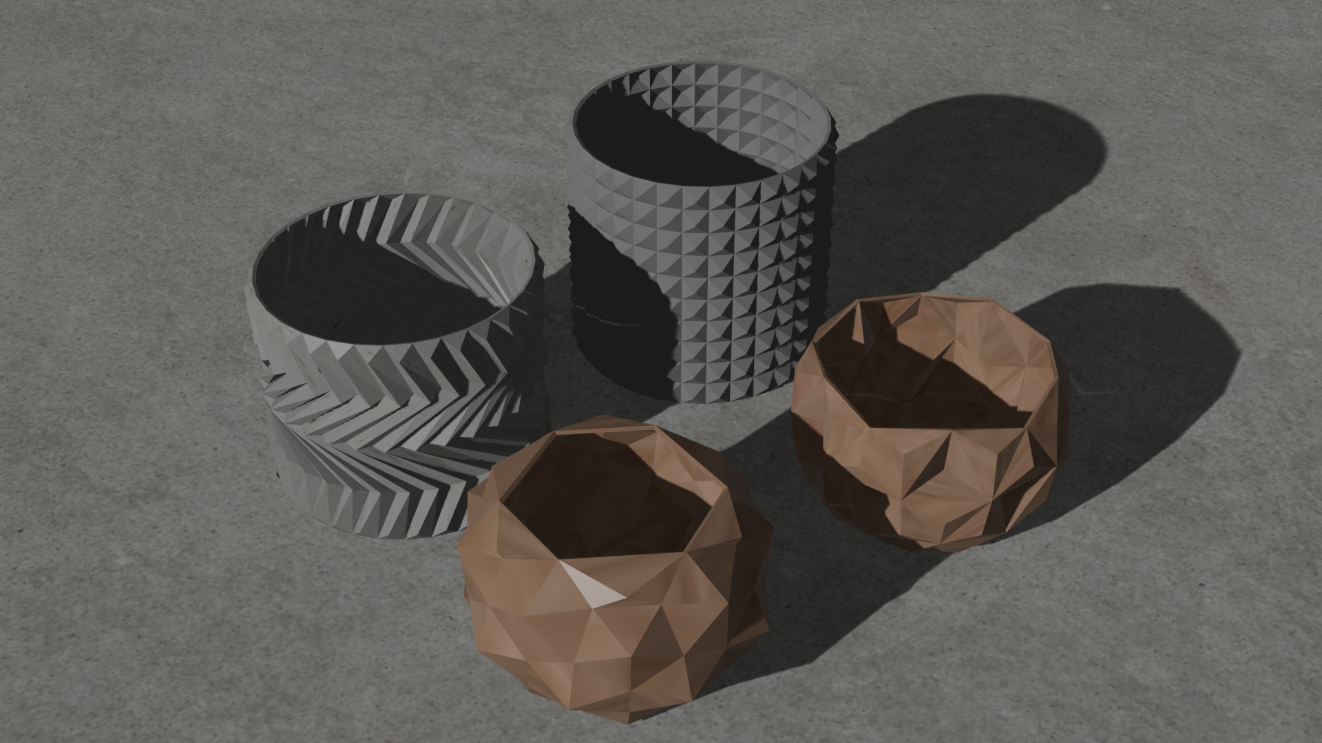 Geometric Plant pots