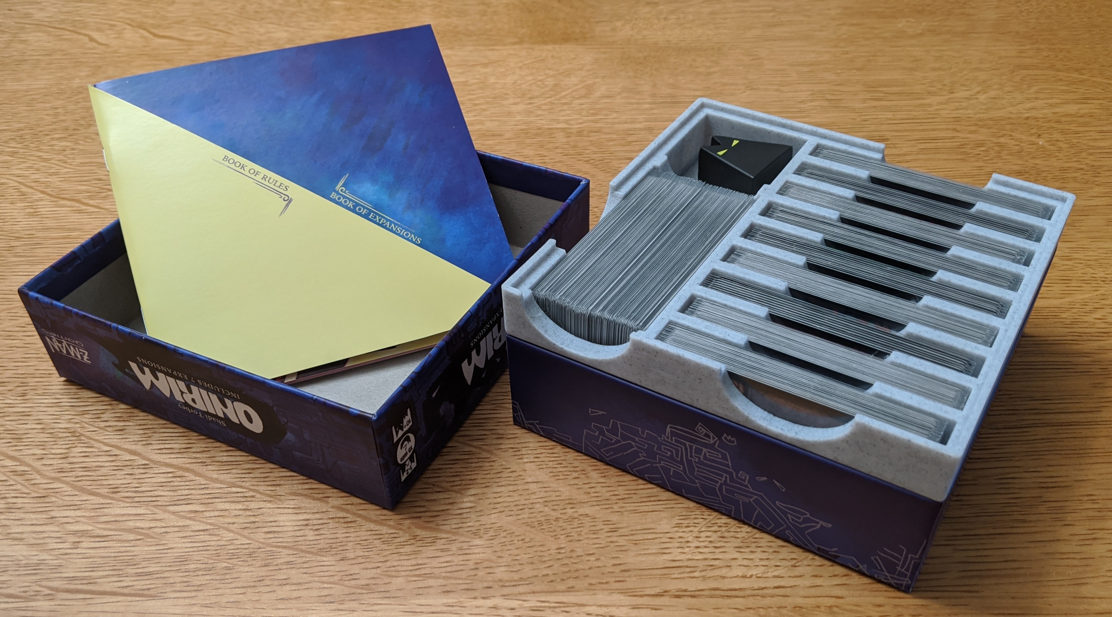 Onirim Organizer Insert with Sleeved Cards by Matt_Longieliere - Thingiverse
