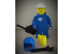 Lego Megafigure 10:1  Accesoires Cap Mug Walkie Talkie Megaphone