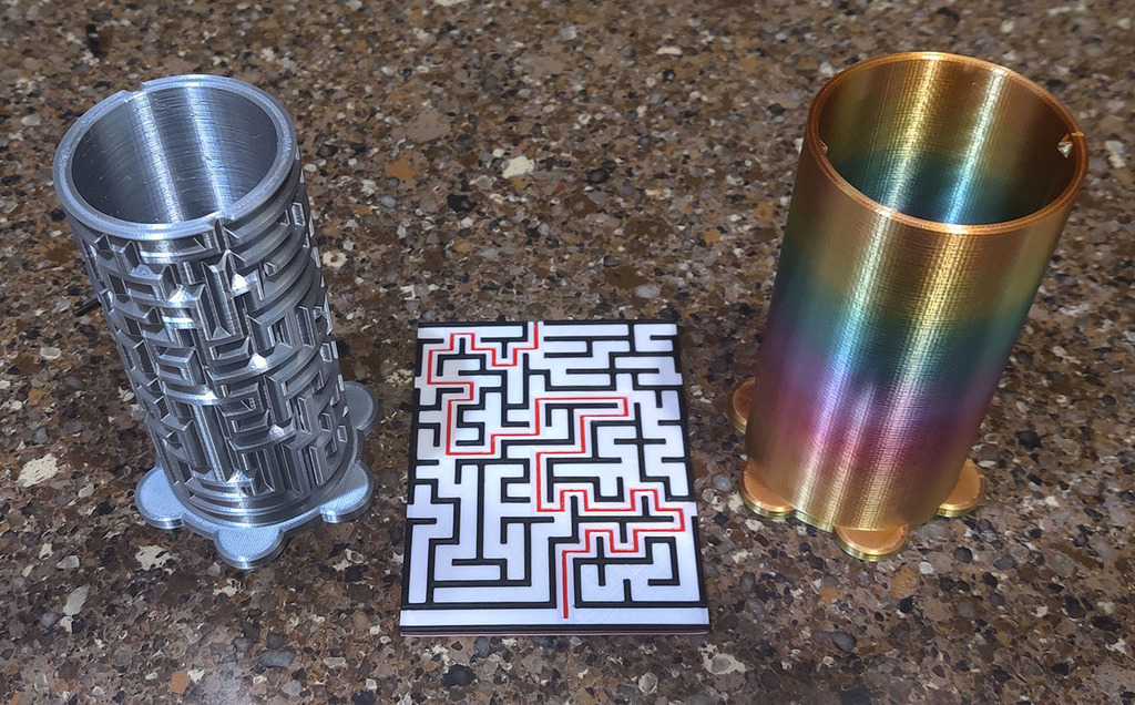 Yet Another Maze Cylinder Box (with printable solution)