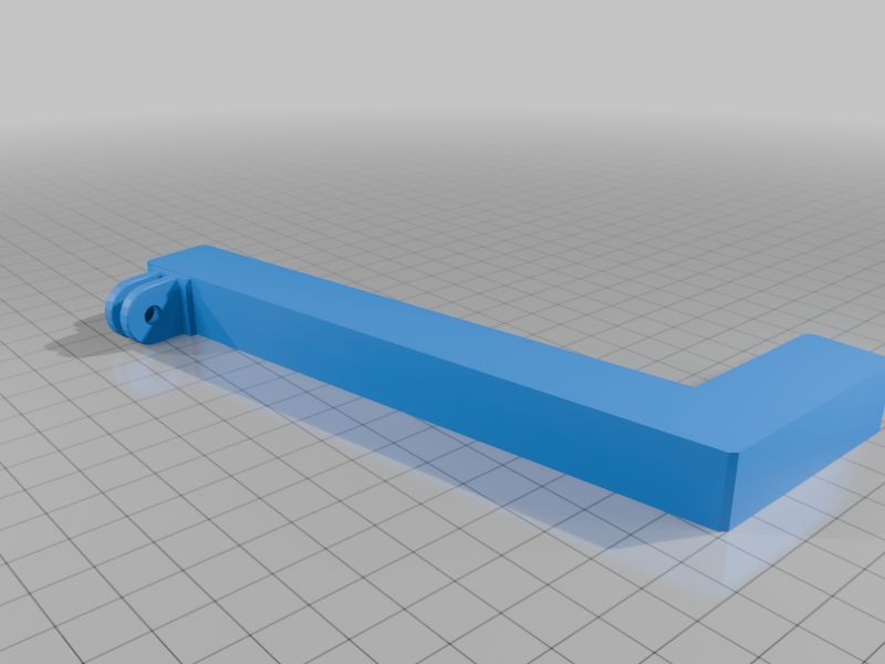 [PythonSCAD] Gutter Cleaner with gopro sockets v3