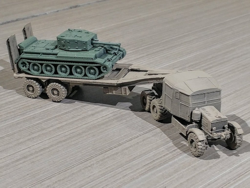 Scammell Tank Transporter easy print