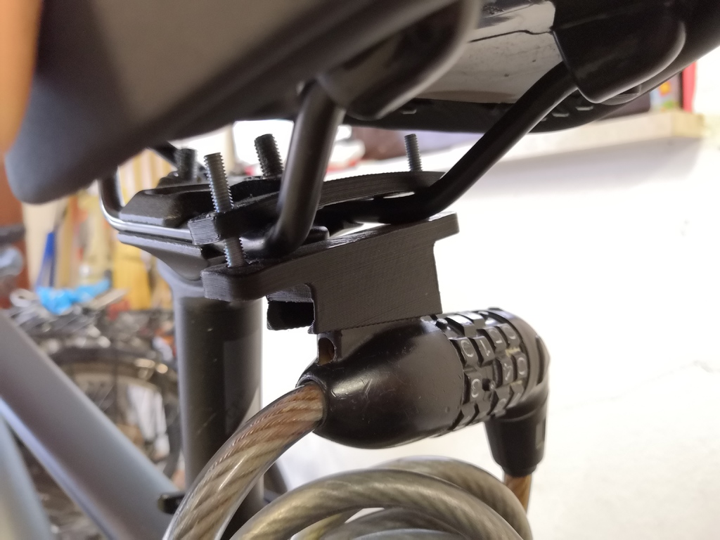 bike lock bracket under saddle
