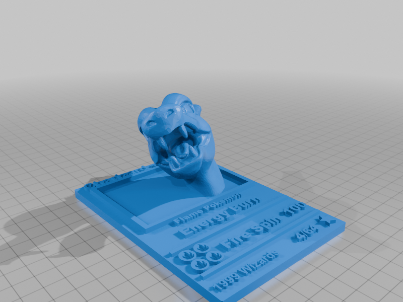 3D Charizard card