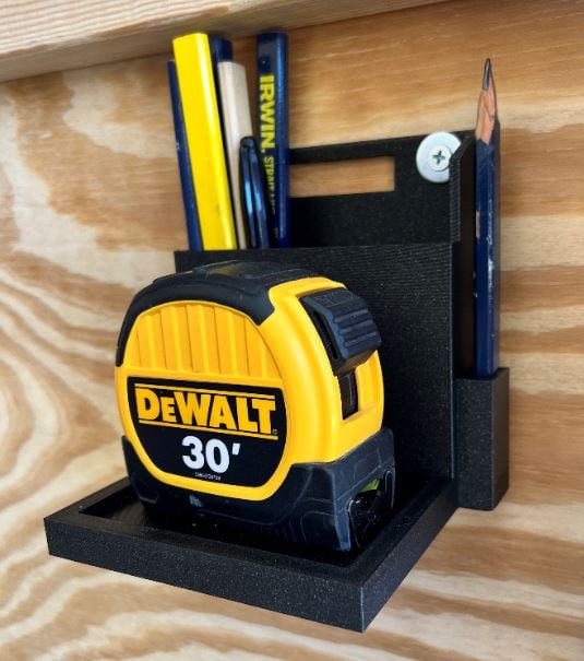 Pencil and Measuring Tape Holder