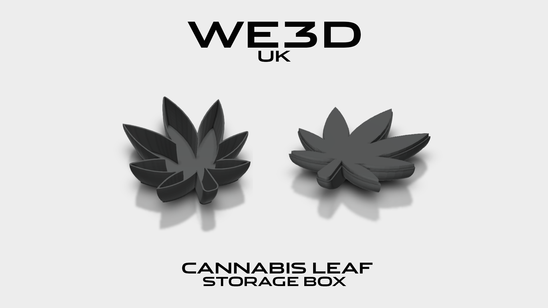 Cannabis Leaf - Shaped Storage Box