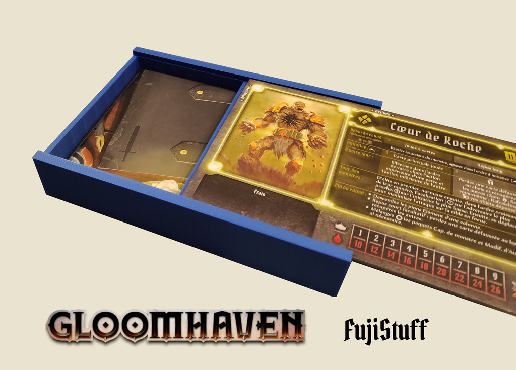 Gloomhaven Character storage box with  slide