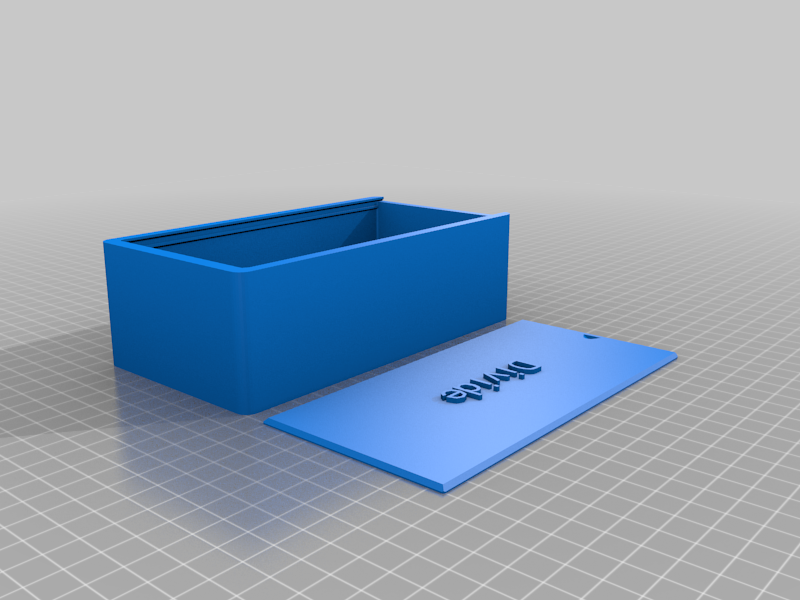 Flash Card Box with Lid DIVIDE