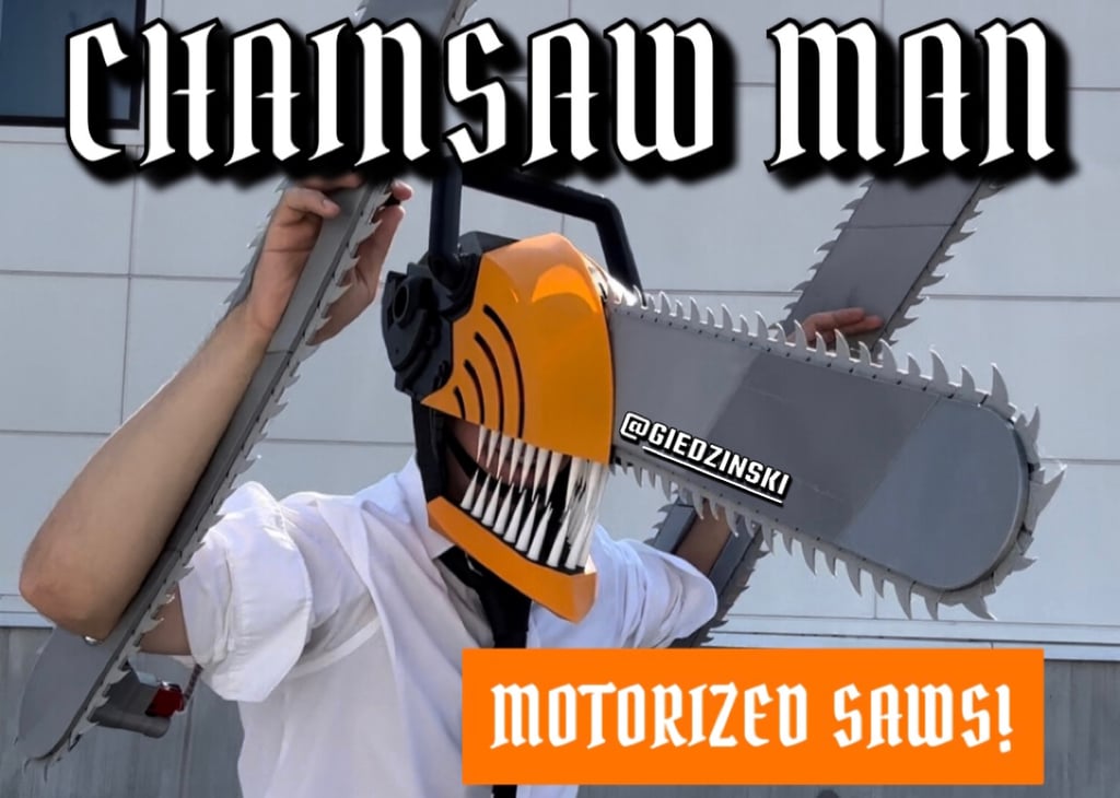 CHAINSAW MAN: Motorized Costume (No glue, no screws, no devils necessary)