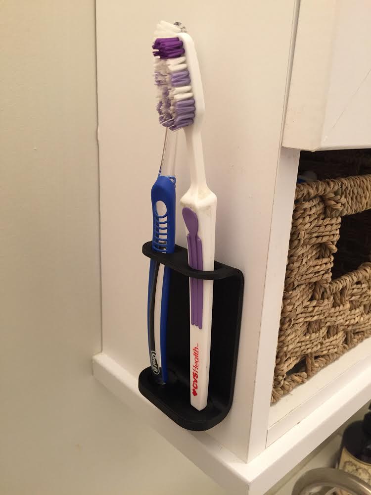 Wall-Mounted Dual Toothbrush Holder