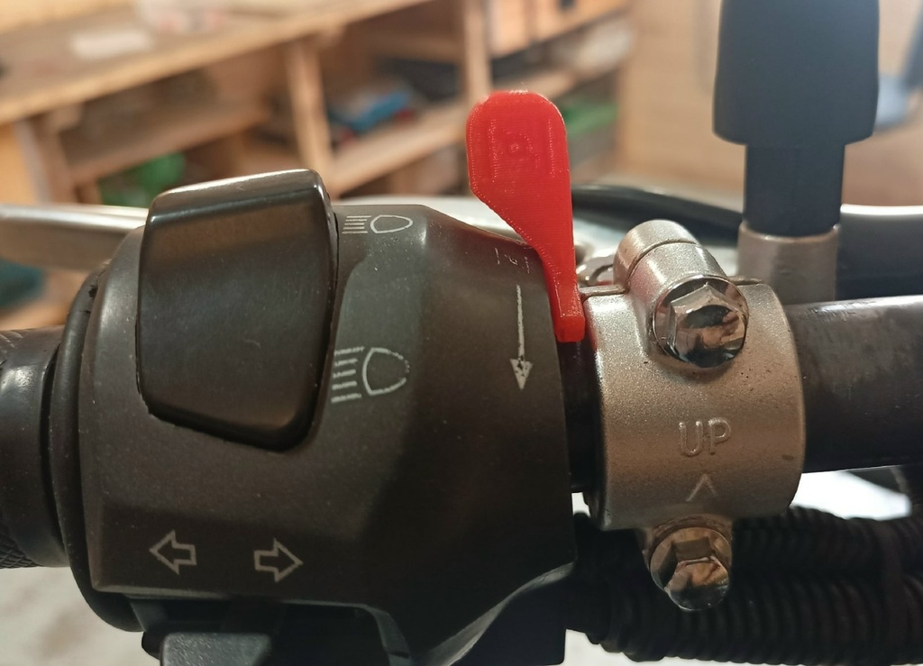 Motorcycle buttons and levers