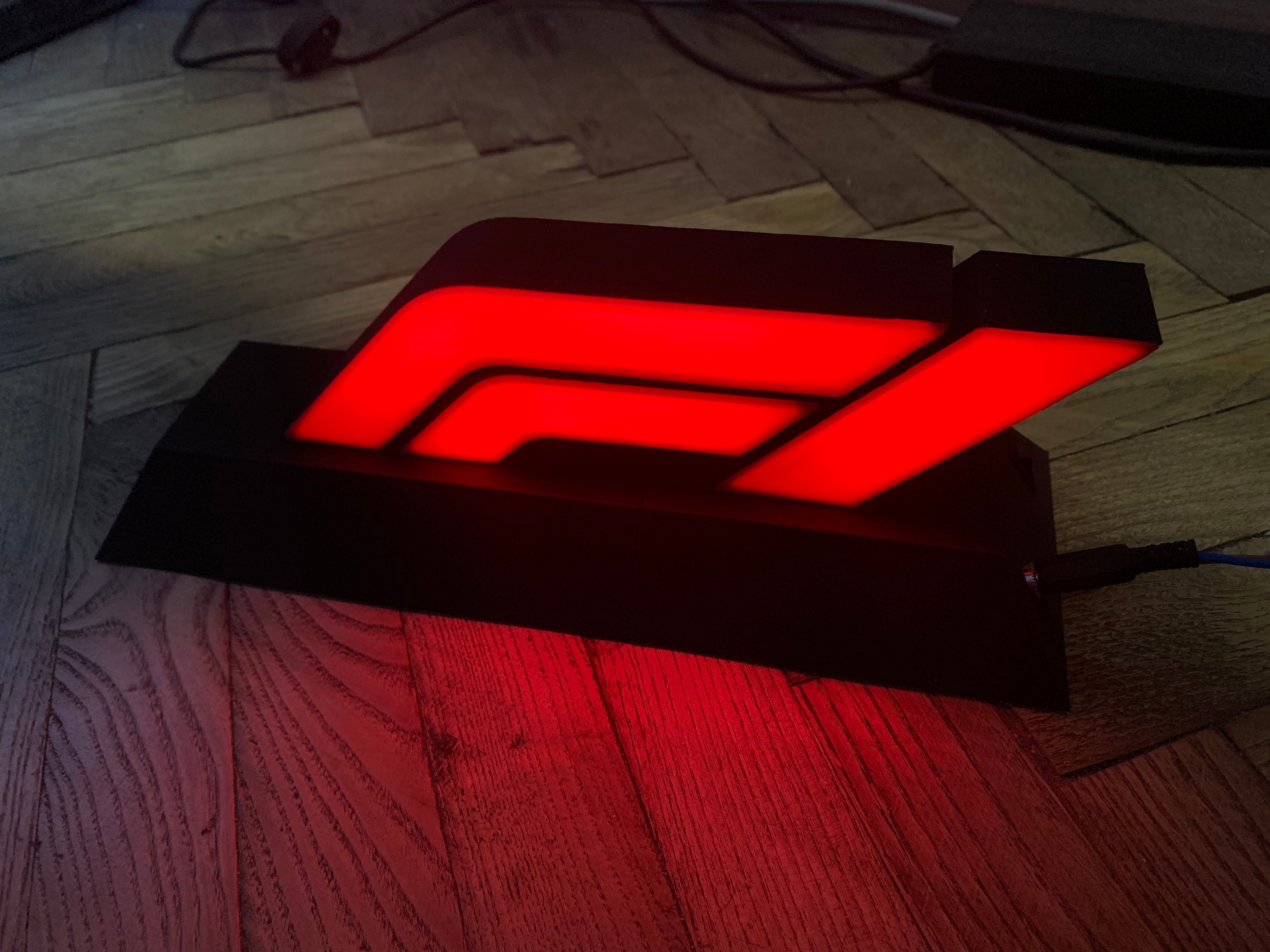 F1 Logo lamp
