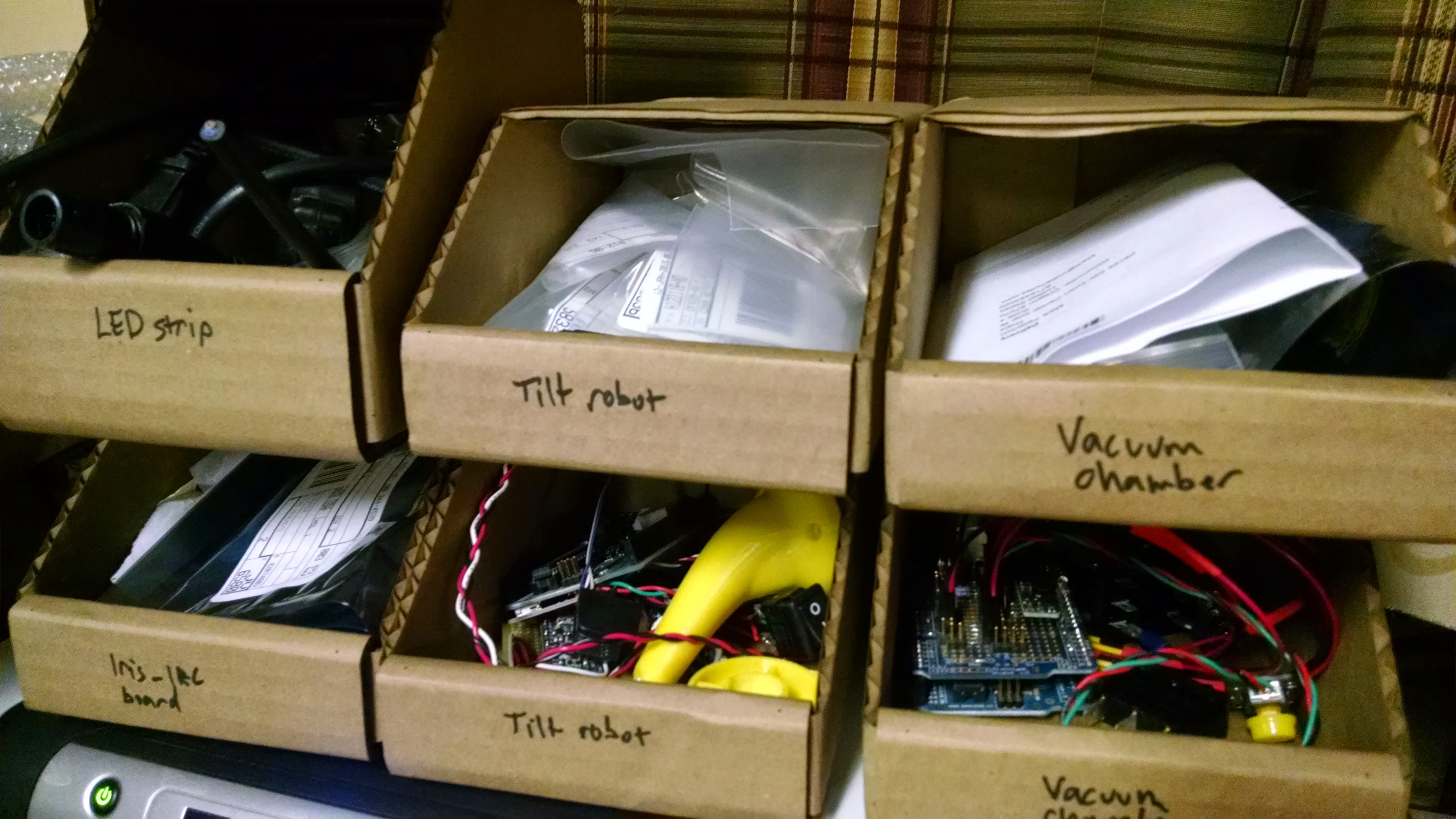 Parts bin organizer
