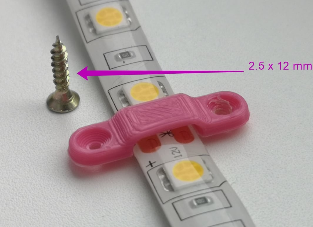 Waterproof LED strip mount