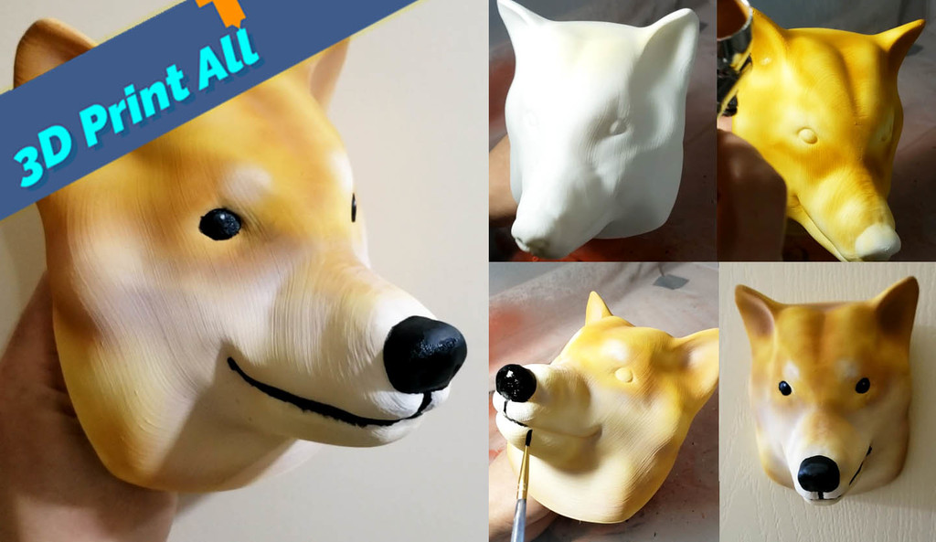 Shiba Inu / Doge dog head