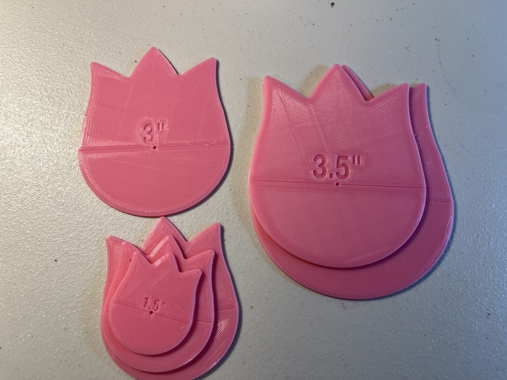 Tulips Stencil/Templates for Quilting or Art