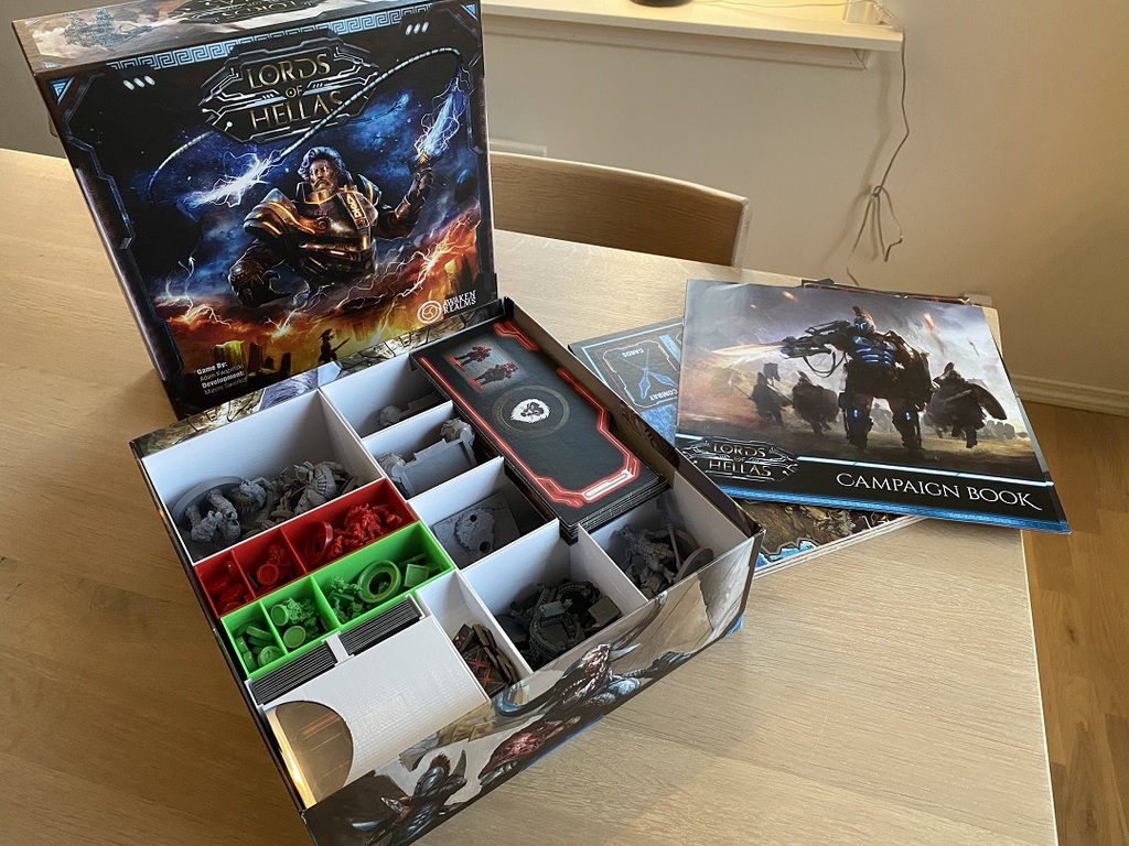 Lords of Hellas board game insert