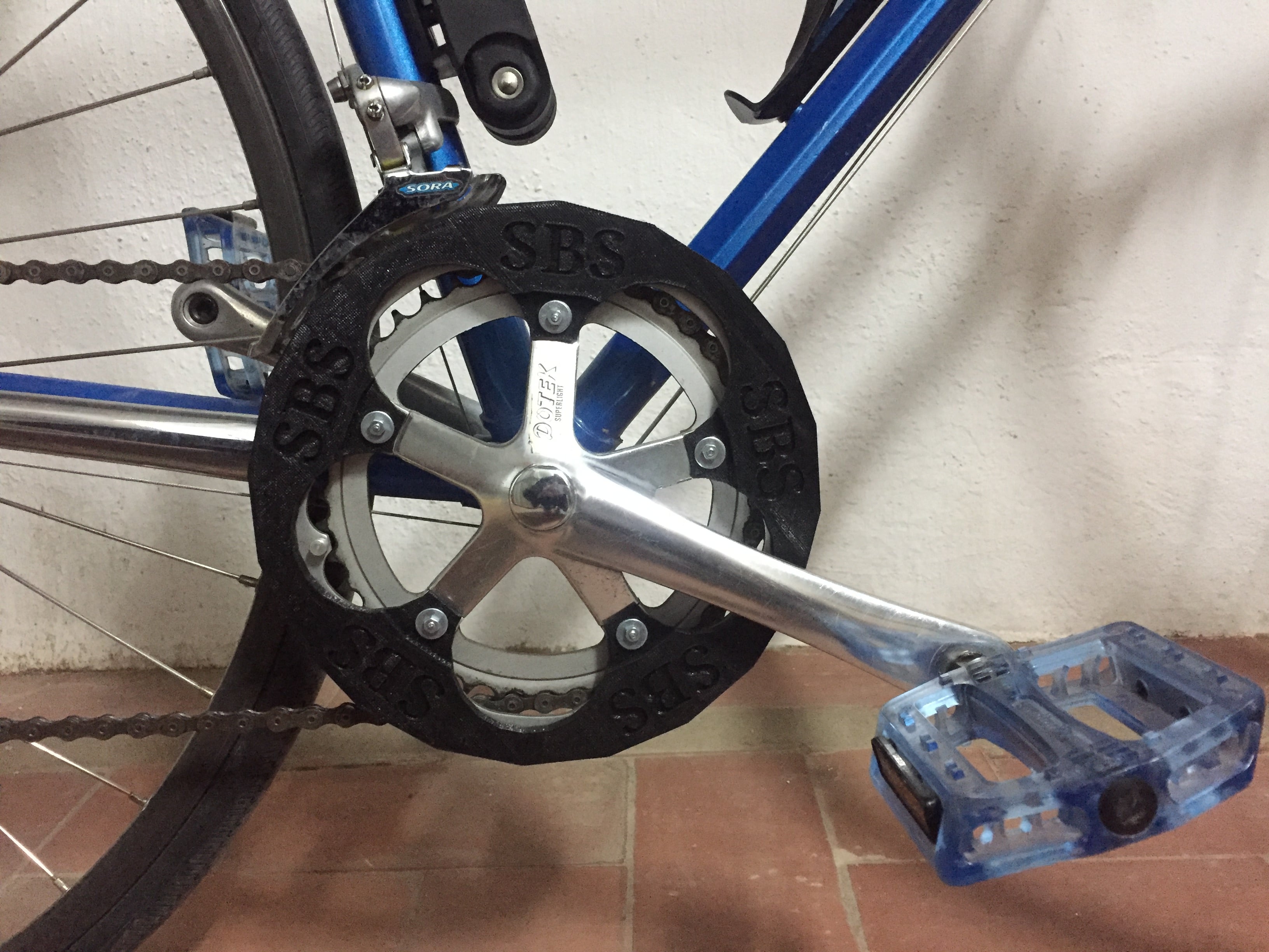 Protector Plato bicicleta carretera 53-42T (130mm) // 53-42T road bike plate protector (130mm)