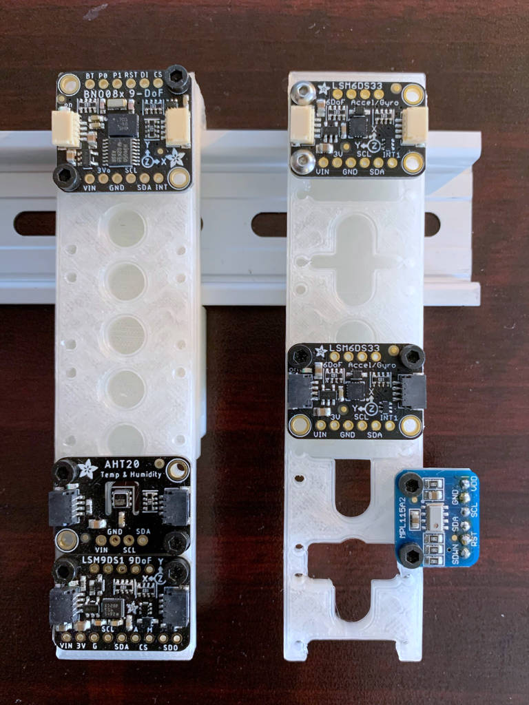 QuickStick mount for Adafruit modules - Din Rail