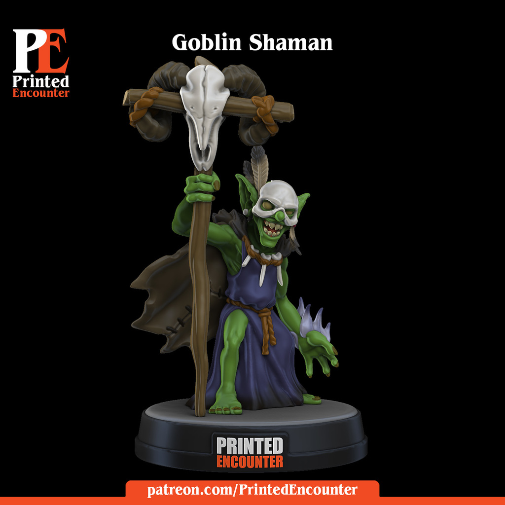 Goblin Shaman - tabletop miniature