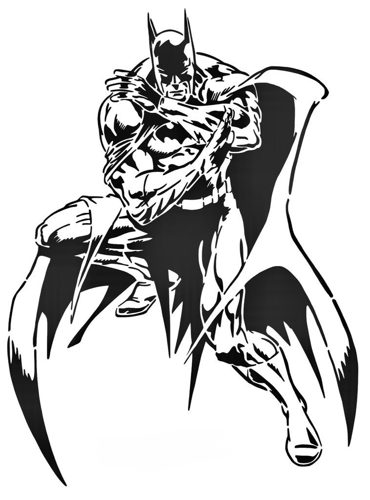 Batman stencil 4