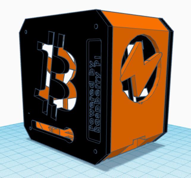 Raspberry Pi 4 Bitcoin Lightning Case (BTC)