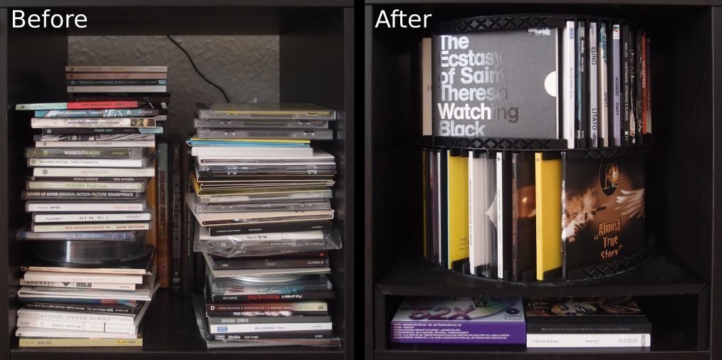  [newDesign] CD organizer for IKEA KALLAX shelf
