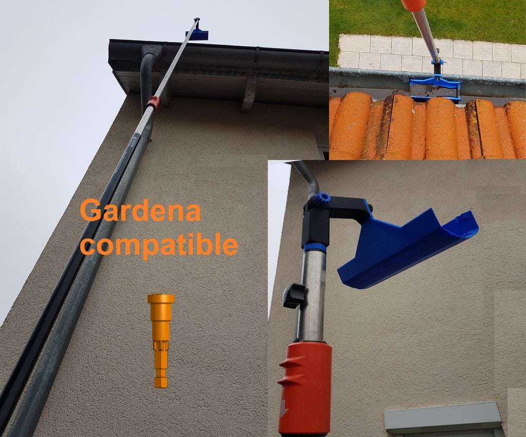Rain Gutter Cleaner - Gardena compatible