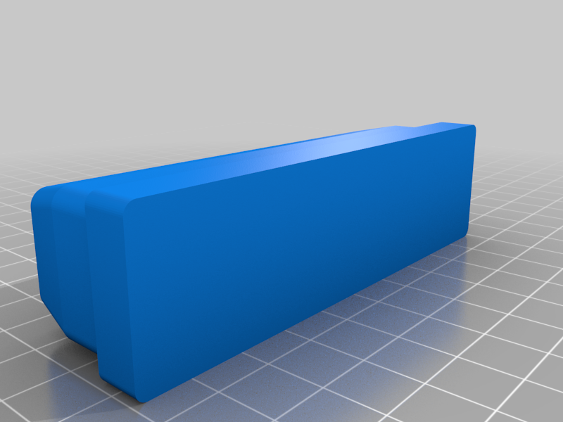 Trailer Aluminum Rectangular Plank End Cap 100x30